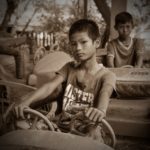 burmese boys abandoned park