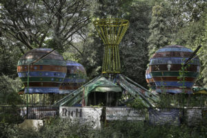 abandoned amusement park ride