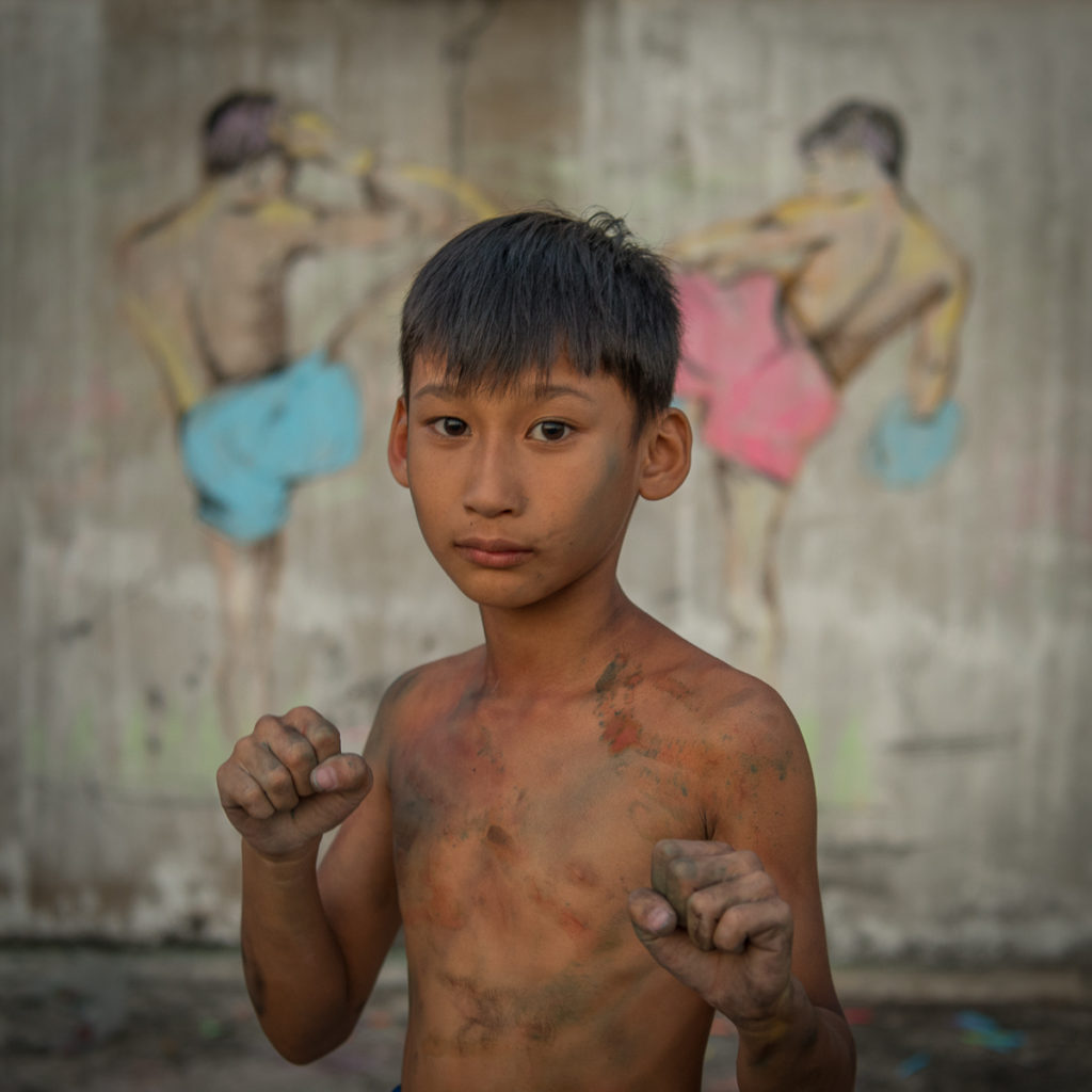 Muay Thai boy shirtless